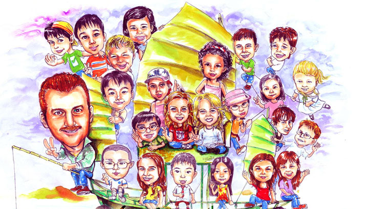 Caricatures in Hong Kong