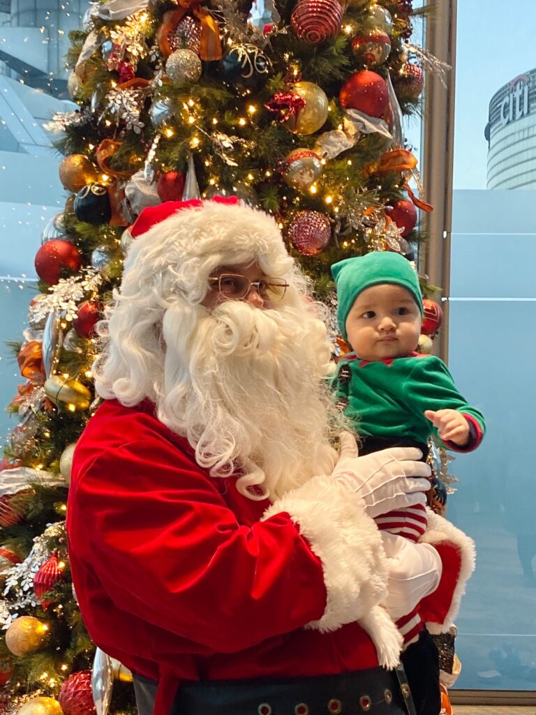hsbc office party with santa davy