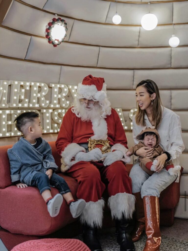 martin santa in tko mall hk with family