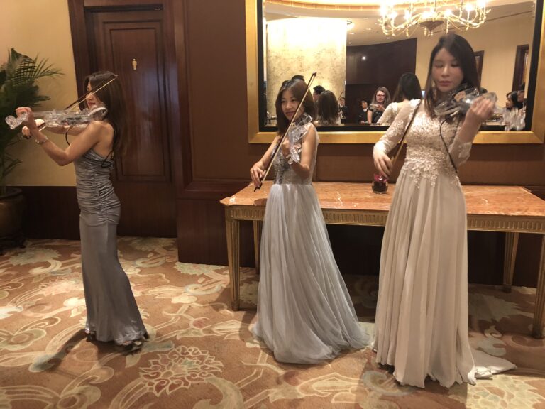 Violin performance at Conrad