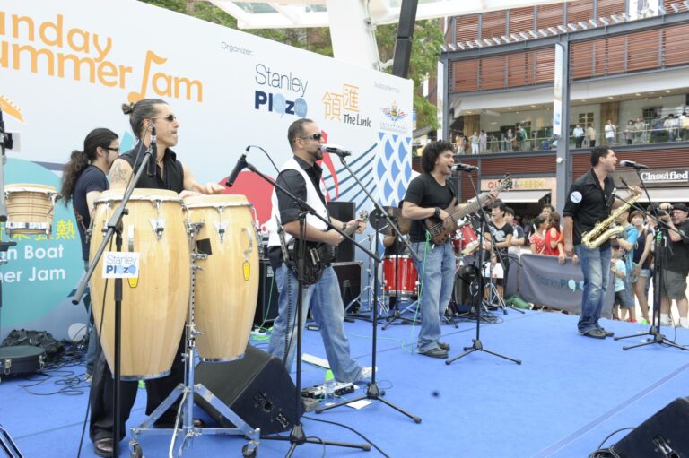 Five Musician in Hong Kong performing at  Stanley Summer Jam corporate event