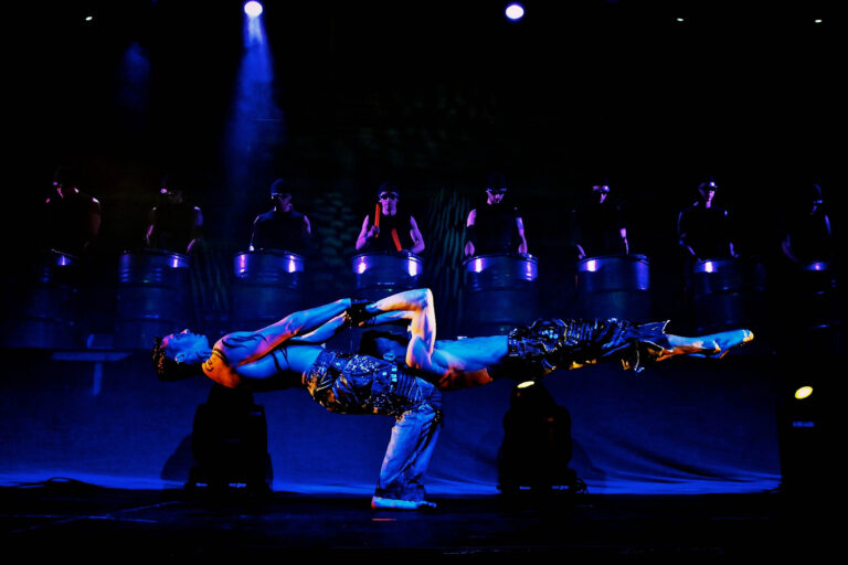 HK two acrobatics performer performing Amazing and powerful balancing at a corporate event
