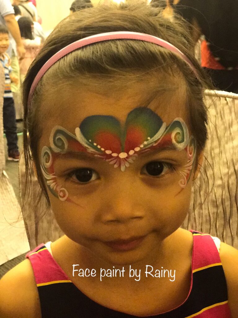 child with face painting