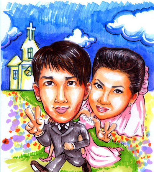 Caricatures in Hong Kong