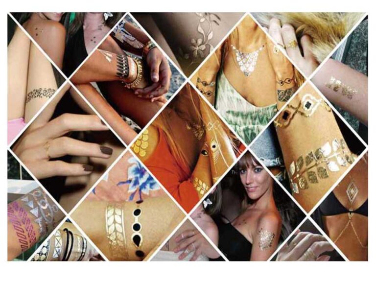 Different style of henna tattoo