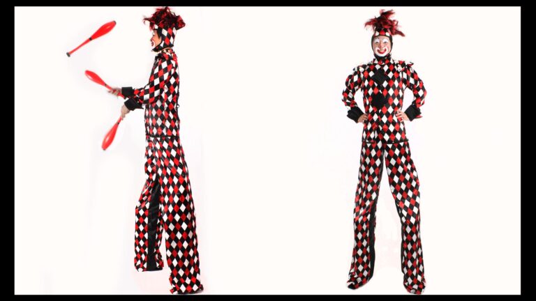 Red and white stilts