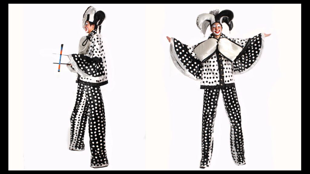 Harlequin Stilt Costume