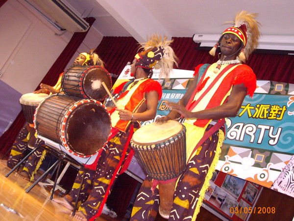 Drummers with drums