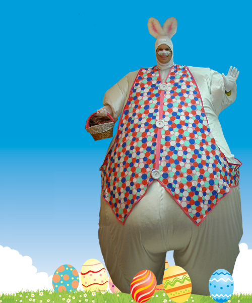 Hong Kong inflatable giant Easter Bunny costume for Easter event