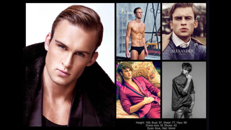Hong Kong male western model photo shut for corporate event.