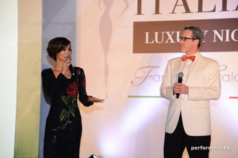 Yamilete, master of ceremoney for Hong Kong Italian Luxury Night
