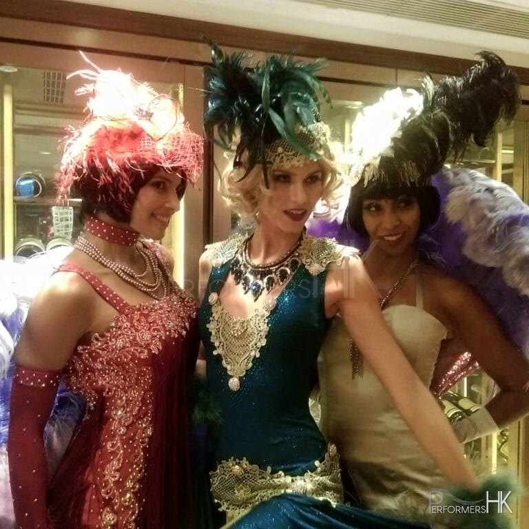 Three Gatsby Dance Dancer taking photo at a corporate event