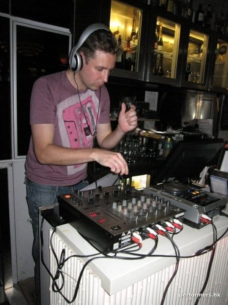 Professional DJ Saab performing in Hong Kong
