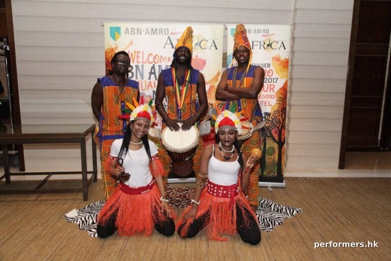 5 african performers at event