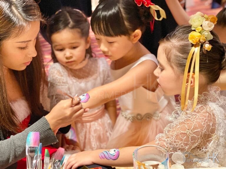 face painting doing arm paintings of unicron