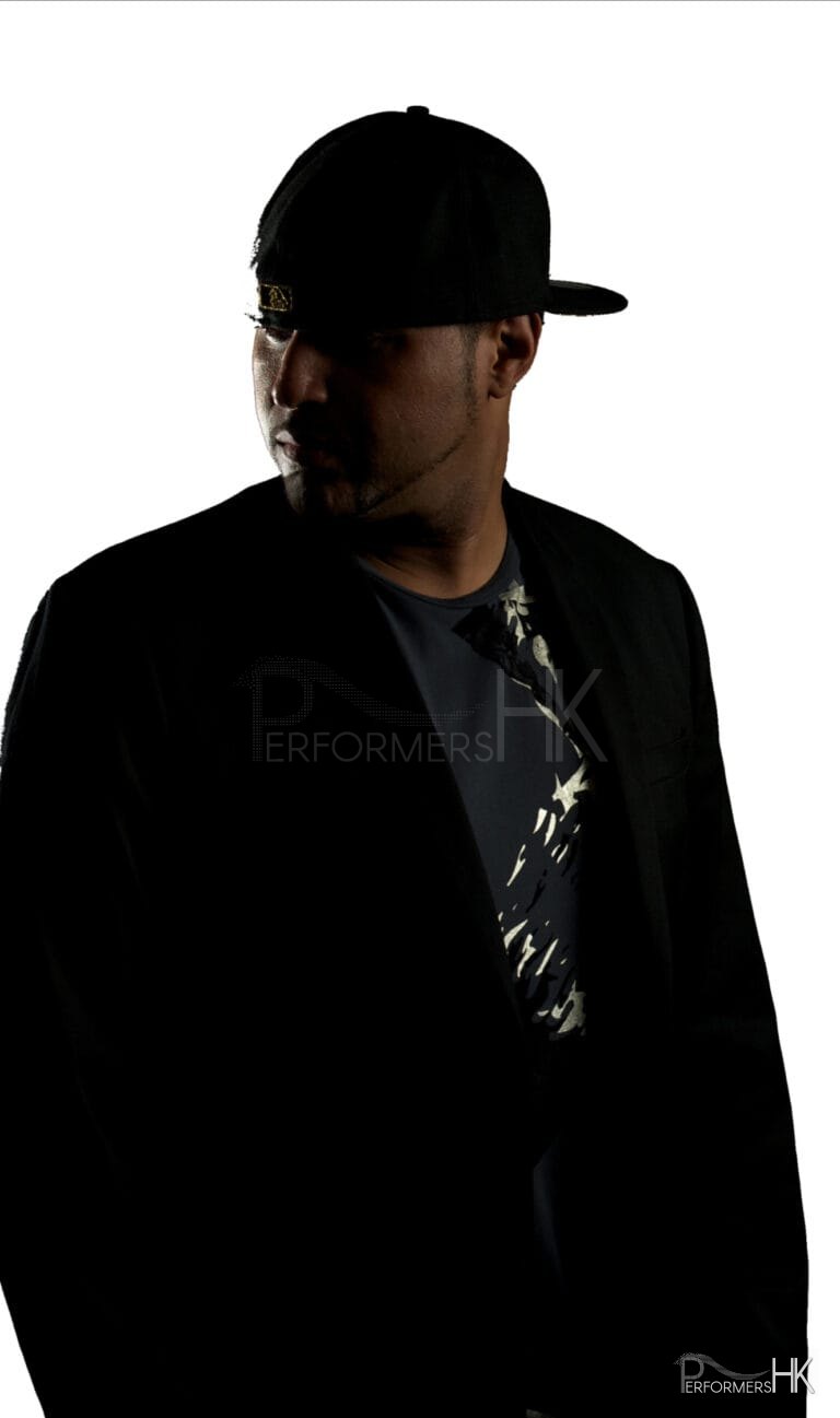 DJ in HK photo shoot for corporate event