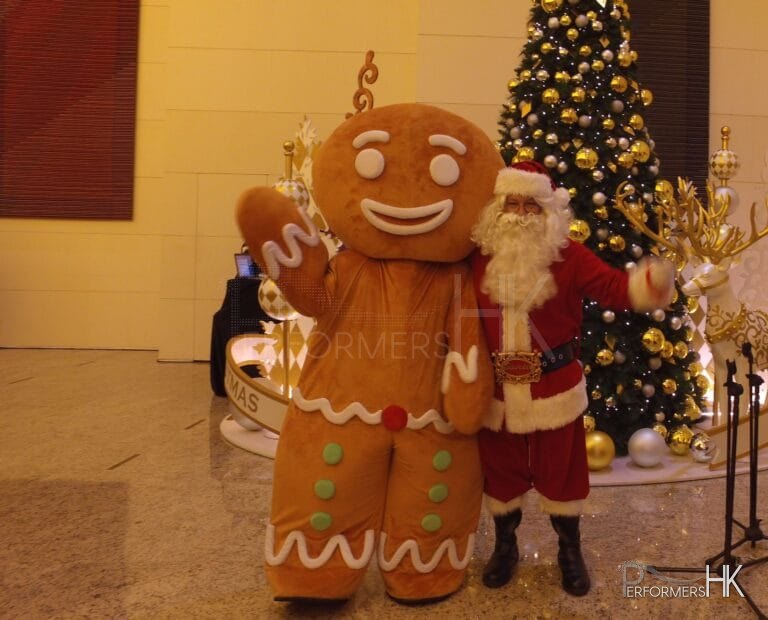 IFC central santa with Gingerbread man