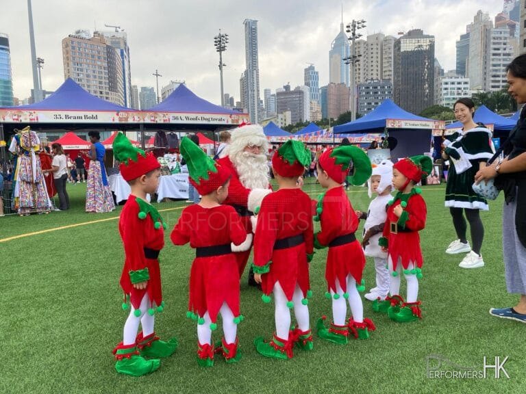 meet & greet with Santa at football club event in Hong Kong December 2023