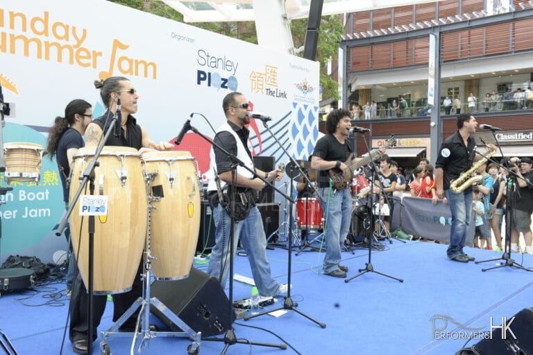 Five Musician in Hong Kong performing at  Stanley Summer Jam corporate event