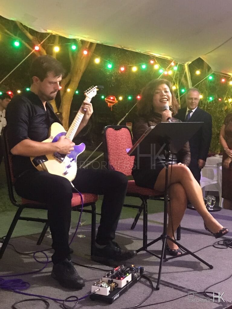 guitarist and singer at hong kong country club mid autumn festival event