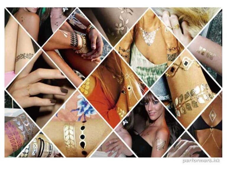 Different style of henna tattoo