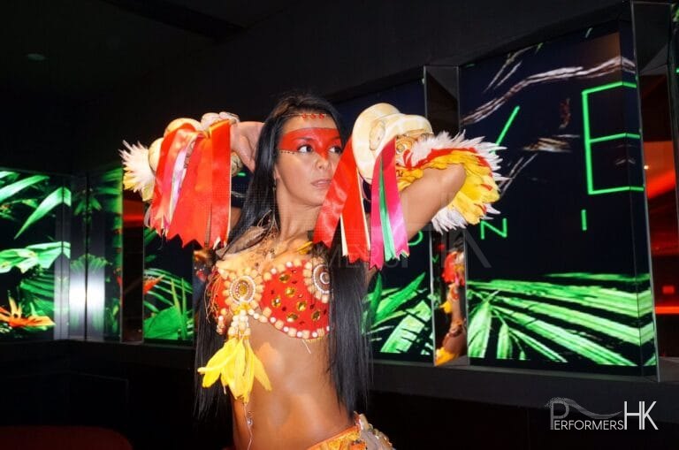 Hong Kong snake charmer dance performance