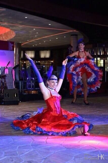 can can dancer performing in Macau from Hong Kong