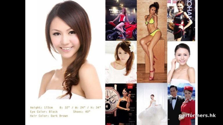 Hong Kong female model photo form corporate event.