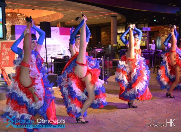 can can dancers vertical legs split