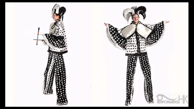 Harlequin Stilt Costume