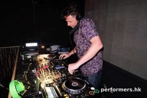 DJ Saab performing in Hong Kong