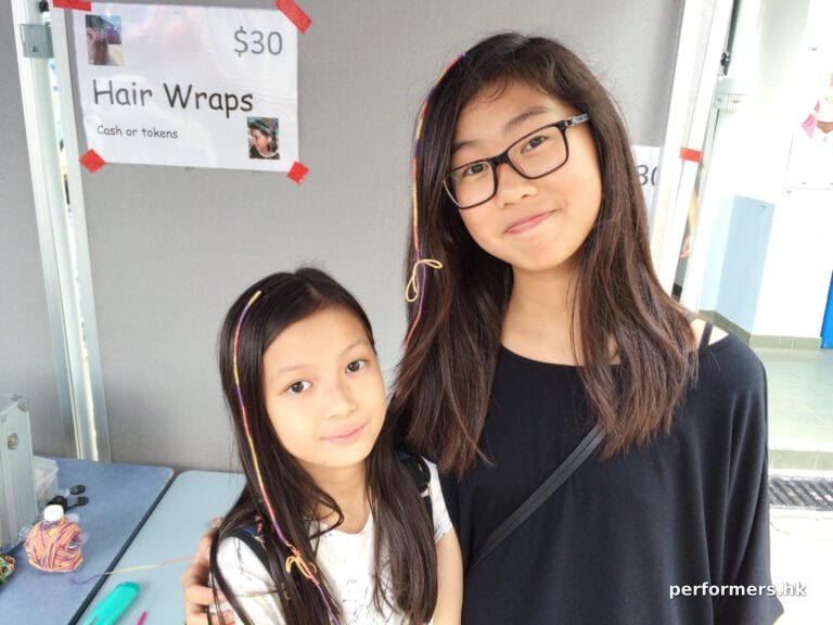 2 girls with hair wraps