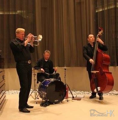 HK live band musician performing at a corporate store opening event